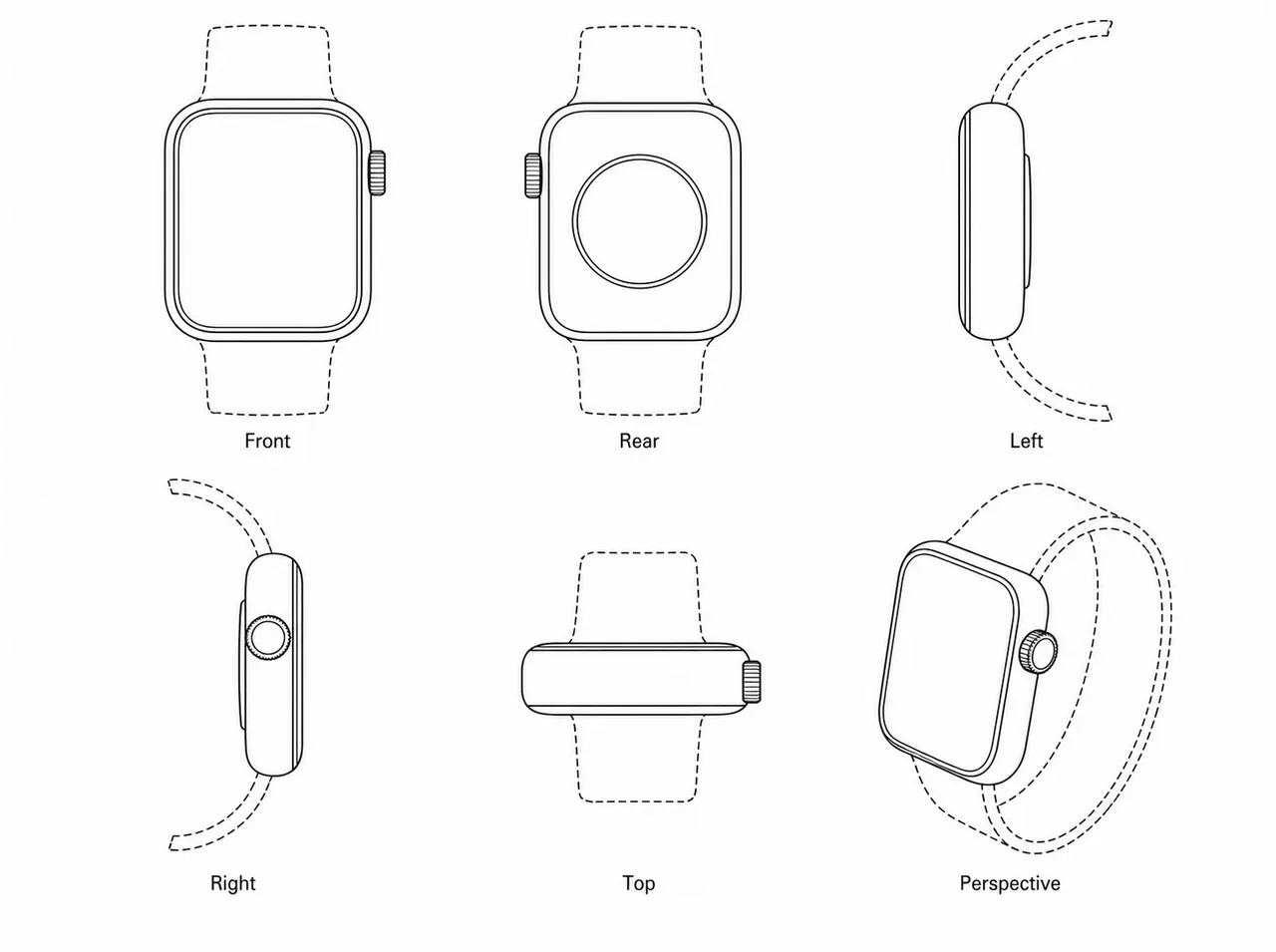 USPTO-compliant patent line art generated from a product reference image